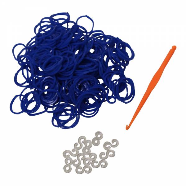 Loom-Band Set 200 dunkelblau