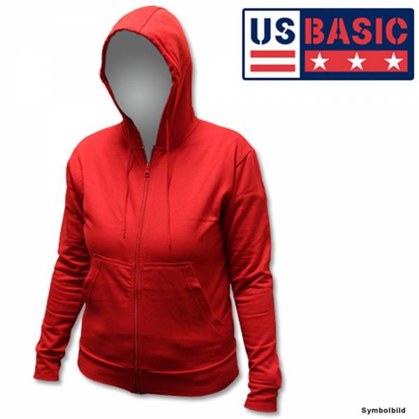 US Basic Damenhoodie rot Größe: S