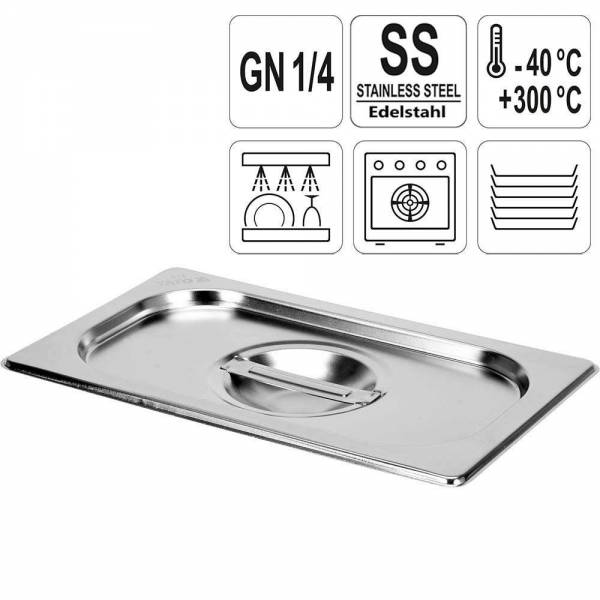 YATO Gastronorm Deckel für Behälter Edelstahl 1/4