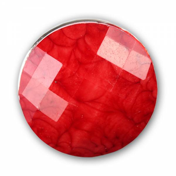 Druckknopf für Chunks-Armband Facette rot