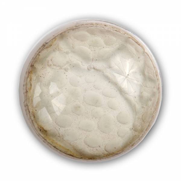 Druckknopf für Chunks-Armband glatt weiss Tropfen
