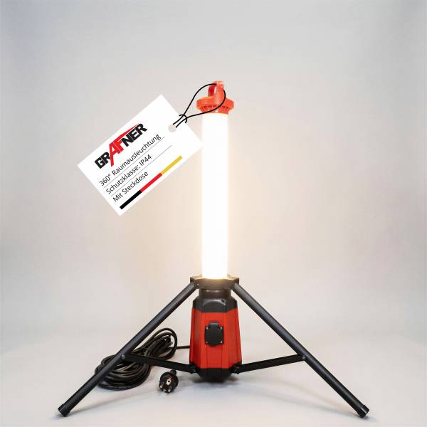 Grafner Profi 360° Baustellen-Standleuchte IP 44 3800 LM BS11102