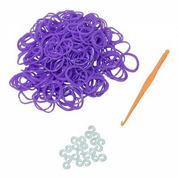Loom-Band Set 200 lila