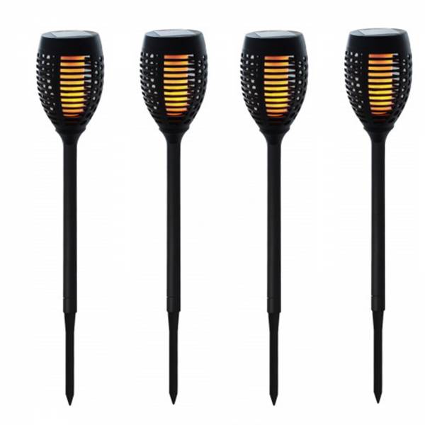 4er Set Garden Pleasure LED Solar Fackel (4x 19183)