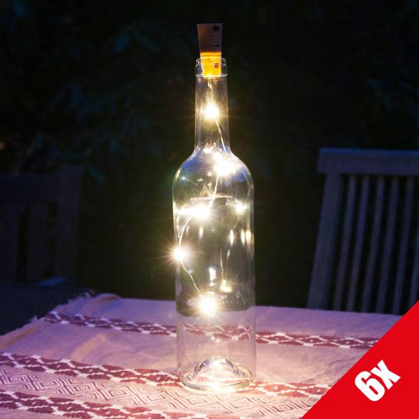 6er Bundle Grafner LED Flaschenkorken mit 5 LED's SL10707 (6x 19372)