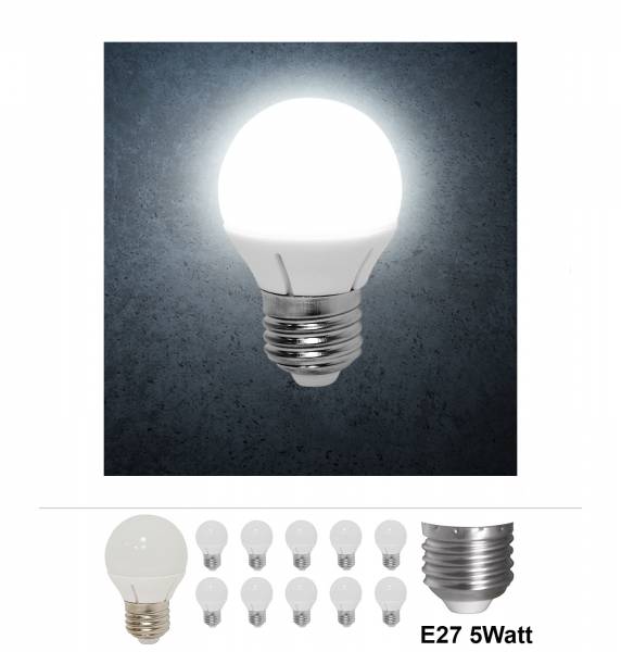 Bundle 10x Grafner LED Leuchtmittel 5W E27 6000K LM10268 (10x 15367)