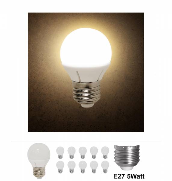 Bundle 10x Grafner LED Leuchtmittel 5W E27 3000K LM10258 (10x 15363)