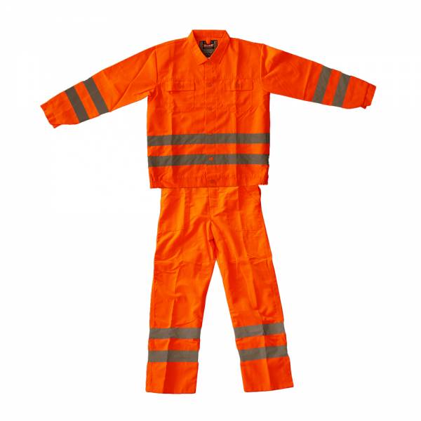 Warnschutz-Anzug orange Kat.I Größe: L