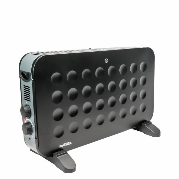 Grafner Design-Konvektor 2000 Watt | 3 Heizstufen | dunkel-grau matt | DK11046