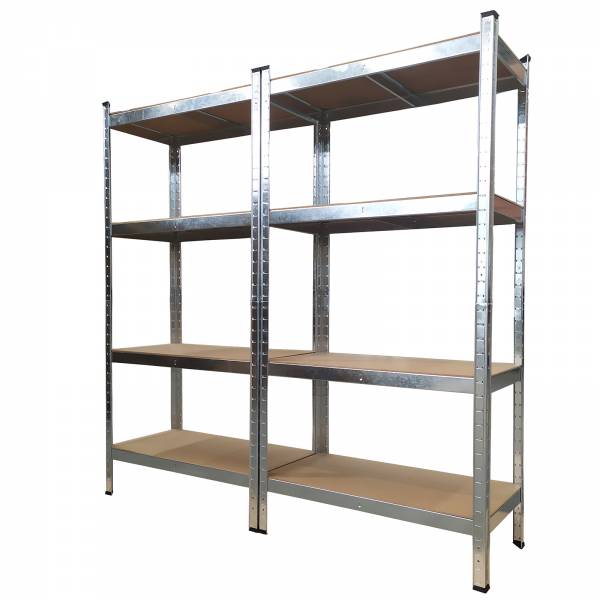 Grafner Doppel Schwerlastregal 1400 KG SR10564 Stahl 160x40x160cm