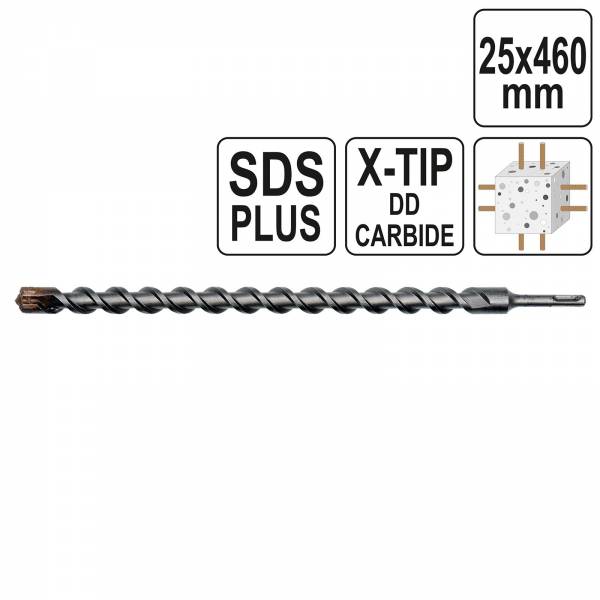 YATO Profi SDS-Plus Beton-Bohrer Premium 25x460mm YT-41959