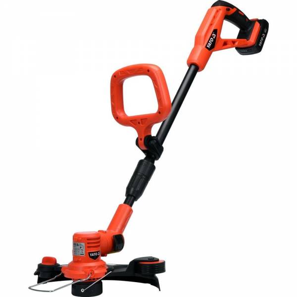 YATO Profi Akku-Rasentrimmer 18V inkl. 2000MAH Akku + Schnellladegerät