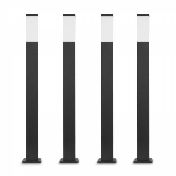 4x Grafner Wegleuchte/Standleuchte 100cm anthrazit WL10798 (4x 20516)