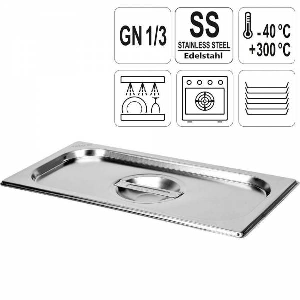 YATO Gastronorm Deckel für Behälter Edelstahl 1/3