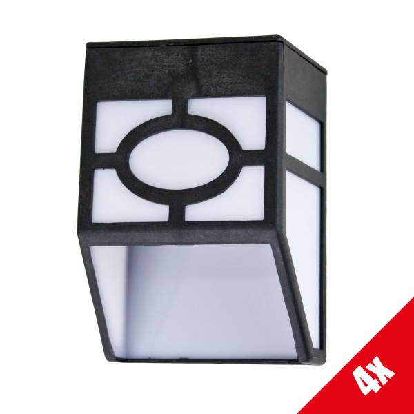 4x Grafner LED-Solar Rechteckleuchte SL10701 (4x19362)