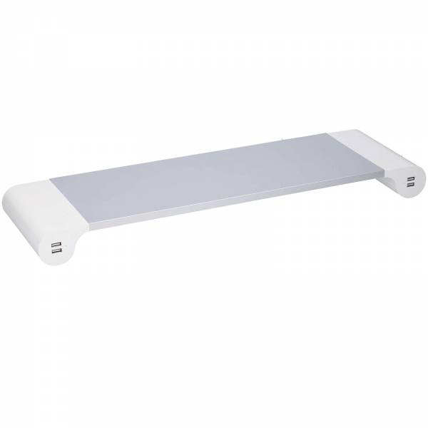 Soundlogic Monitorständer 4 USB-Ports Aluminium 16041