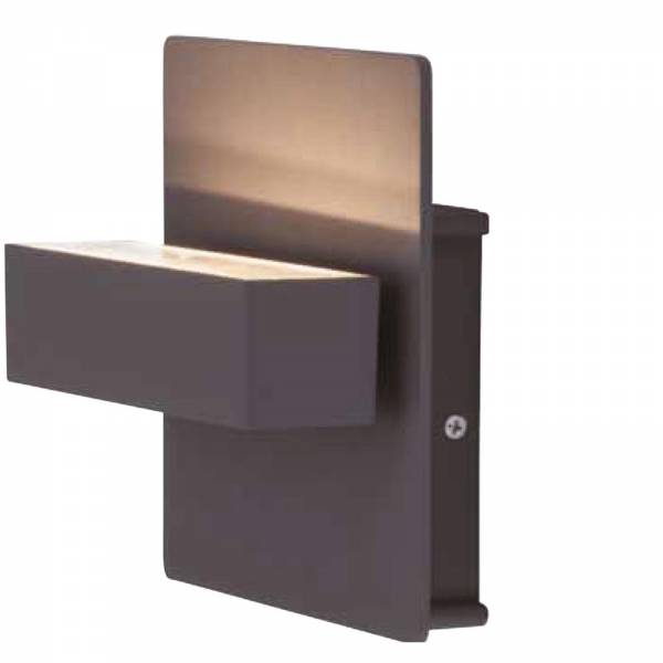 Grafner Aluminium-Wandlampe 6087 WL10533 dunkelgrau