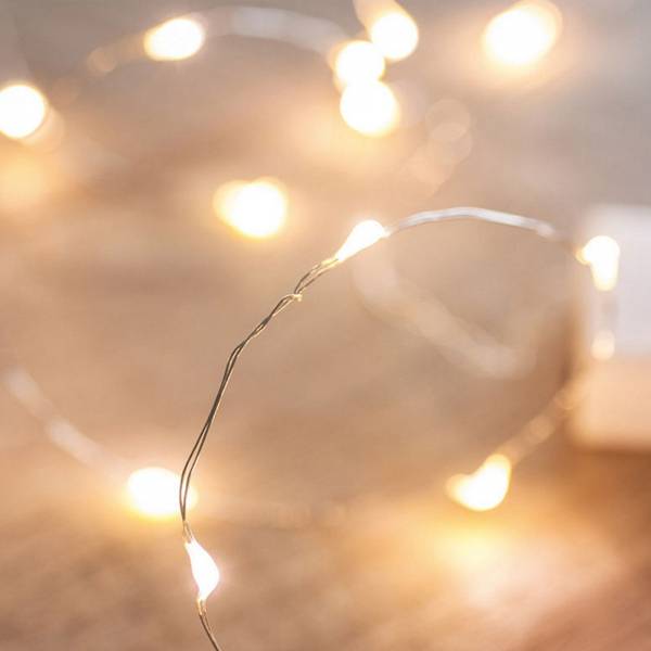 Bundle 5x Mikro Lichterkette LED 10er, warm weiß (5x 15374)