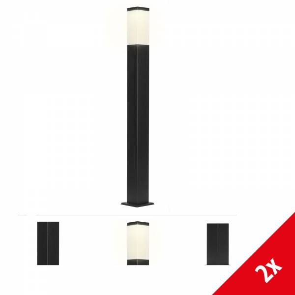 2x Grafner Wegleuchte/Standleuchte 100cm anthrazit WL10798 (2x 20516)