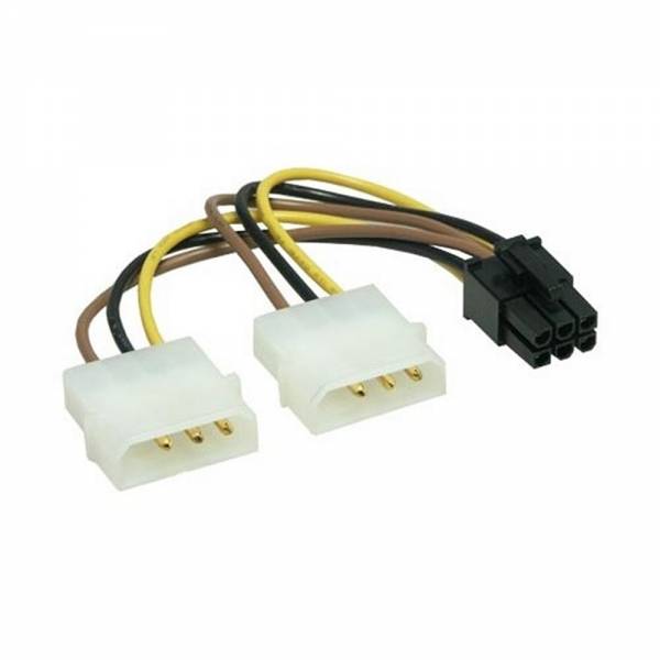Kabel PCI-Express Stromadapter 2x Molex/1x PCI-X