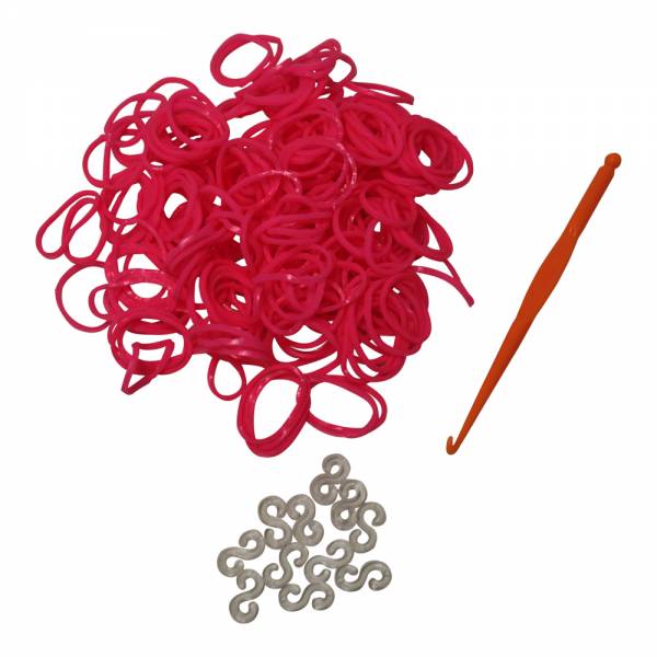 Loom-Band Set 200 pink