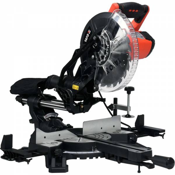 YATO Profi Kapp- und Gehrungssäge 255mm | 1800 Watt | mit Laser | YT-82173