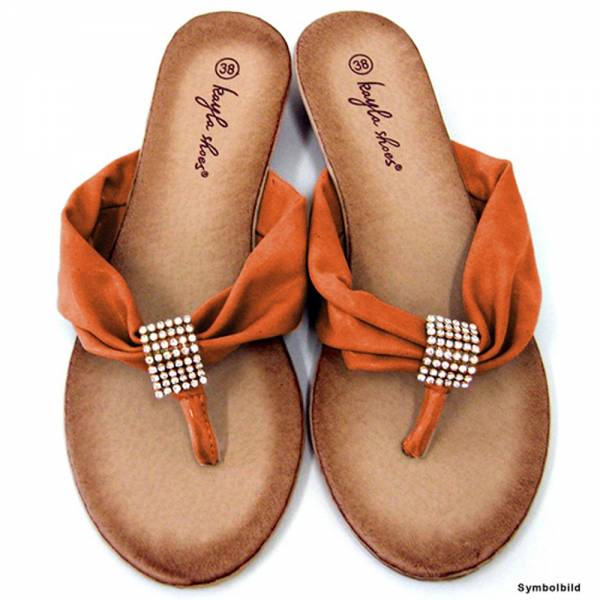 YM1217 Damen Sandalette Größe: 36 / Farbe: Orange