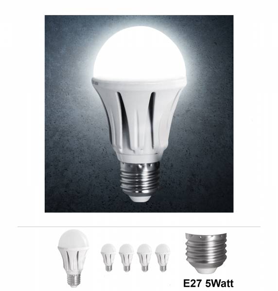 Bundle 4x Grafner LED Leuchtmittel 5W E27 Alu 6000K LM10356 (4x 16207)