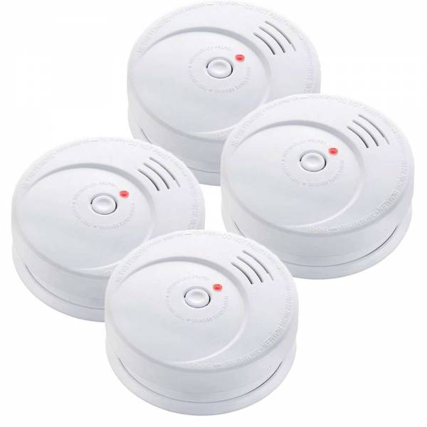 4er Set Grafner® Rauchmelder 85dB mit 10 Jahres Batterie