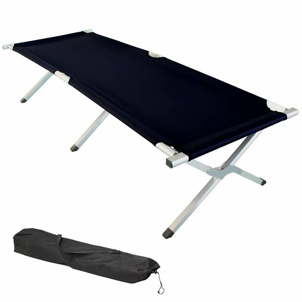 Grafner Feldbett 192x64x42cm, schwarz FB10810