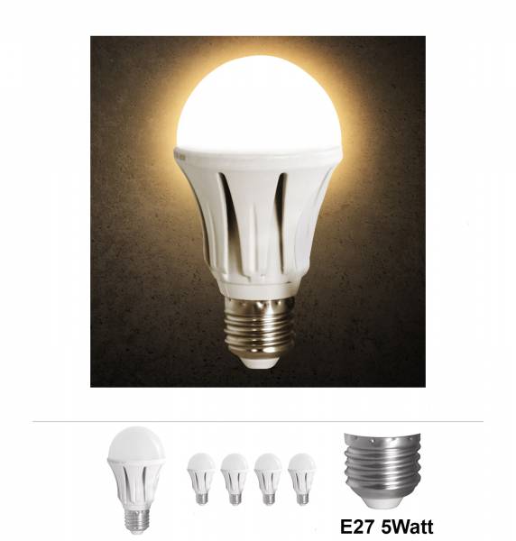 Bundle 4x Grafner LED Leuchtmittel 5W E27 Alu 3000K LM10355 (4x 16206)