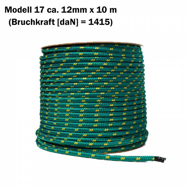 Polypropylenseil schwimmfähig 12mm x 10m 69507 grün-gelb