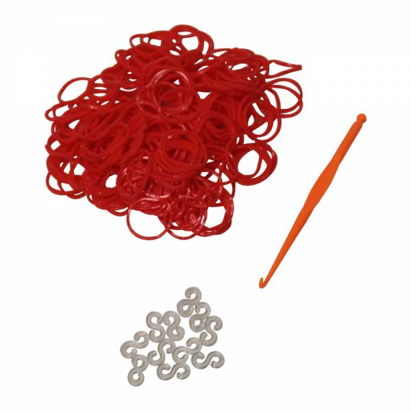 Loom-Band Set 200 rot
