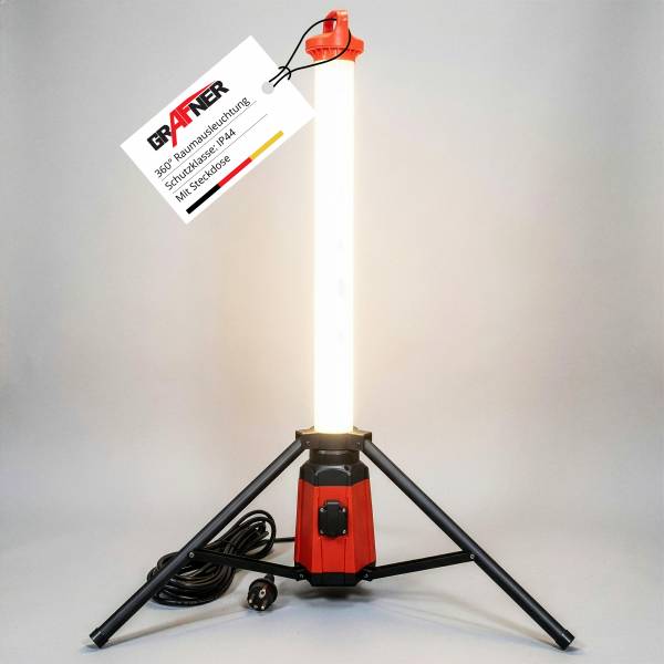 Grafner Profi 360° Baustellen-Standleuchte IP 44 7500 LM BS11103