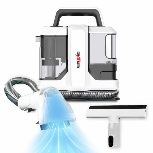 Grafner mobiler Wasch- und Fenstersauger | 450 Watt | 2 Büsten | Lanze & Saugwischer | Kabellänge 5m | WF11150