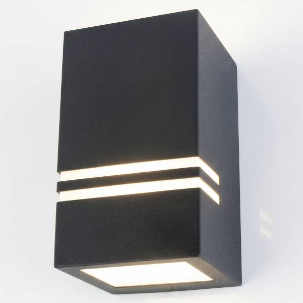 Grafner Edelstahl-Wandlampe 5142 WL10530 schwarz
