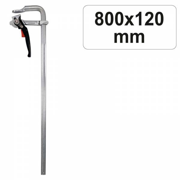 YATO Profi Hebelzwinge 800x120mm YT-63957 Schnellspannzwinge Schraubzwinge