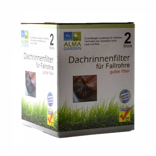Laub & Schmutz Dachrinnenfilter 2er, Höhe 15x12 cm 90473