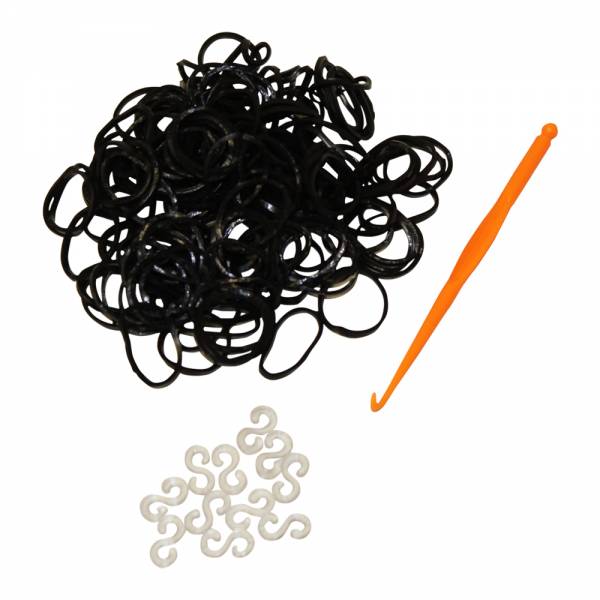 Loom-Band Set 200 schwarz