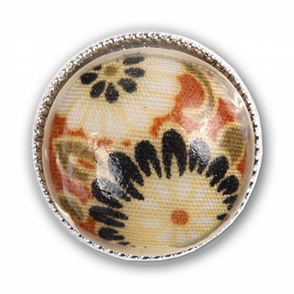 Druckknopf für Chunks-Armband glatt Flower