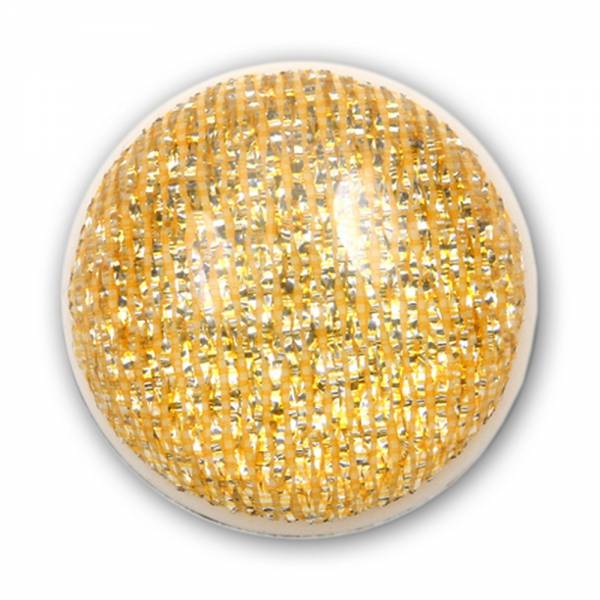 Druckknopf für Chunks-Armband glatt gold Glitzer