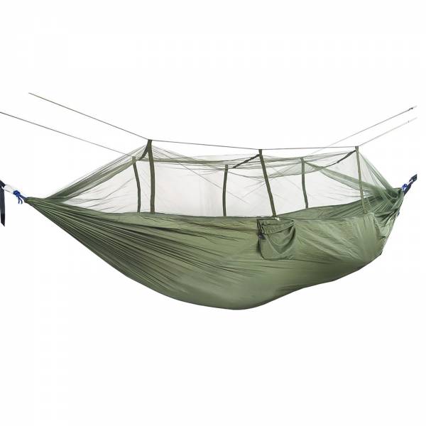 Grafner Hängematte mit Moskito-Netz | max. Belastbarkeit: 200 kg | incl. Tasche und Zubehör | HM11057
