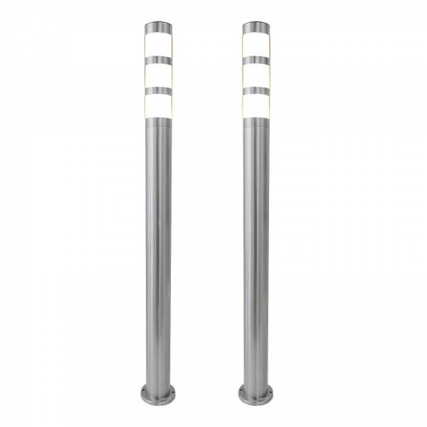Bundle 2x Grafner XXL Edelstahl-Wegleuchte/Standleuchte 137S11 (2x 14515)