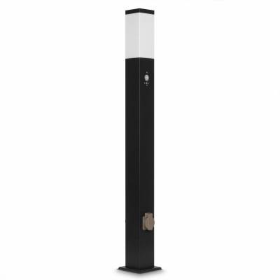 Grafner Wegleuchte/Standleuchte 100cm anthrazit PIR Steckdose WL10800
