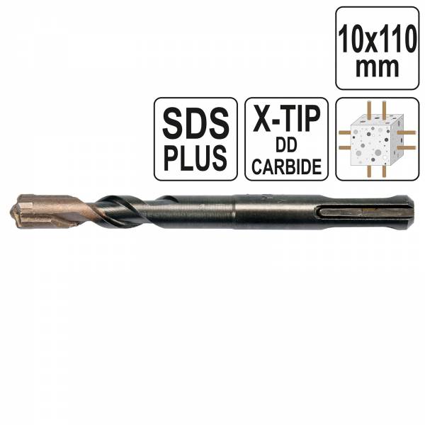 YATO Profi SDS-Plus Beton-Bohrer Premium 10x110mm YT-41934